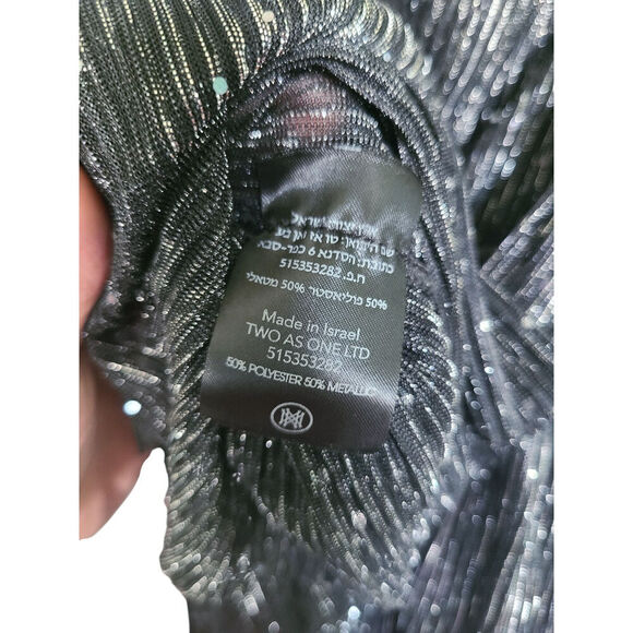 Sabina Musayev Liya Blouse Top Black Sequins Size XS - Picture 8 of 8